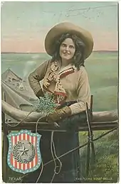 Image 4The "Lone Star" Belle, postcard, around 1908. (from Culture of Texas)