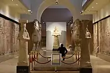 The Assyrian gallery at the Iraq Museum