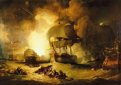 The French fleet is defeated by Admiral Nelson at the Battle of the Nile (August 1, 1798)