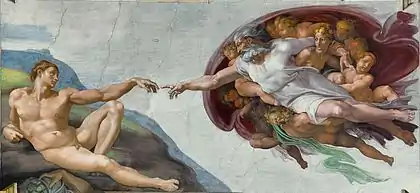 The Creation of Adam, restored