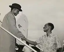 Image 17Malawi's first Prime Minister and later the first President, Hastings Banda (left), with Tanzania's President Julius Nyerere (from Malawi)