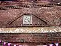 The Old King's Head.  Mannerist brick decoration over earlier doorway