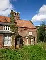 Rear of  the Old King's Head. shows brick rustication  on corner.