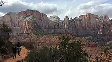 The West Temple (left), Altar of Sacrifice (right)