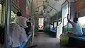 Inside a Yangon circular train