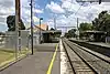 Southbound view from Thornbury platform 1 facing towards platform 2