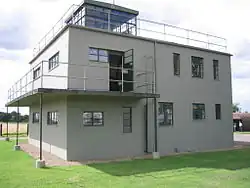 The restored control tower