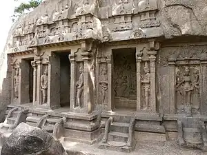 Cave temple with three entrances