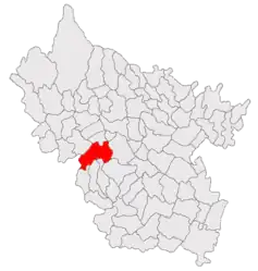 Location in Buzău County