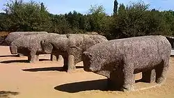 The Bulls of Guisando a Vettones verracos in El Tiemblo, province of Ávila