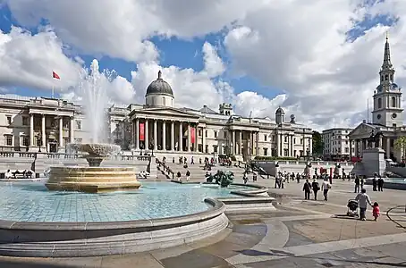 Fountain in Trafalgar Square, (1845)