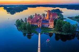 Image 46Trakai Island Castle, built by Grand Duke Vytautas, which served as a residence of Lithuanian Grand Dukes (from Grand Duchy of Lithuania)