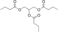 Skeletal formula of butyrin