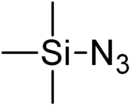 Skeletal formula of Trimethylsilyl azide