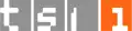 RSI La 1's fourth and previous logo used from 1999 to 28 February 2009.