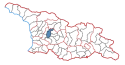 Location of the municipality within Georgia