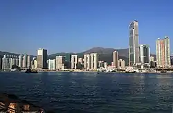 The day scene of Tsuen Wan across Rambler Channel (View taken from Tsing Yi Island)