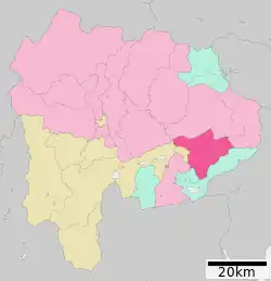 Location of Tsuru in Yamanashi Prefecture