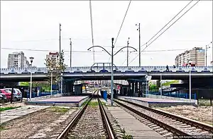 Grade separation of the Second Line at the Maryny Tsvetaievoi station.