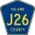 County Road J26 marker