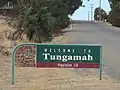 Tungamah entrance sign