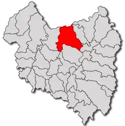 Location in Covasna County