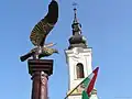 Turul bird in Egyházaskozár, memorial of the Hungarian Revolution of 1848, Hungary (2006)