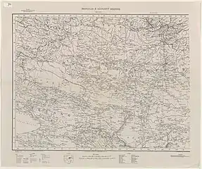 Map including part of the modern Subei Mongol Autonomous County area (1935)