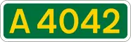 A4042 road