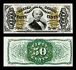 fifty-cent third-issue fractional note