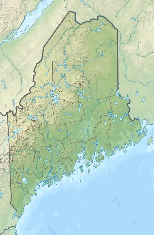 Location of Cedar Lake in Maine, USA.