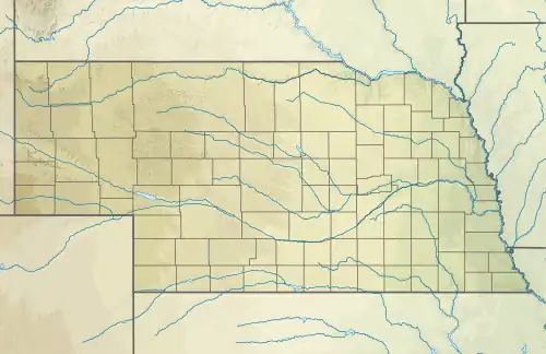 Map showing the location of Fort Hartsuff State Historical Park