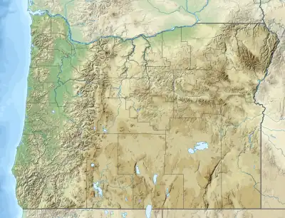 Location of lake in Oregon.