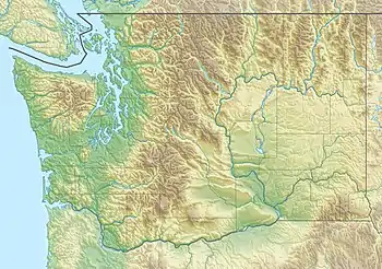 Location of Baker Lake in Washington, USA.