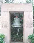 A bell from USS California is on display at the California State Capitol Museum.