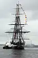 USS Constitution salutes