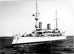 USS Olympia, a protected cruiser.