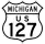 Business US Highway 127 marker