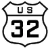 U.S. Route 32 marker