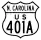 U.S. Highway 401A marker