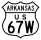 U.S. Highway 67W marker