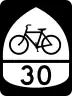 U.S. Bicycle Route 30 marker