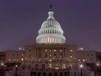 The Capitol at night in 2006