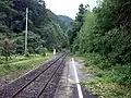 Uchina Station looking toward Bingo Ochiai Station