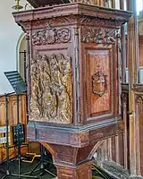 18th century polygonal pulpit