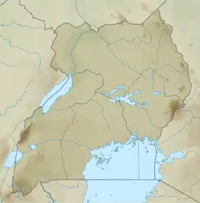 Location of Lake Edward in Uganda.##Location of Lake Edward in Democratic Republic of the Congo.