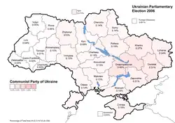 Communist Party of Ukraine results (3.66%)