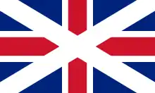 The Scottish version of the First Union Flag saw limited use in Scotland from 1606 to 1707, following the Union of the Crowns.