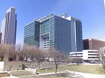 The Union Pacific Center in Downtown Omaha.