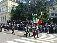 Servicemen of the Italian Carabinieri.